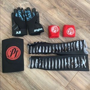 WWE Costumes - WWE AJ Styles gloves and Jeff Hardy sleeves WWE Costumes - WWE AJ Styles gloves and Jeff Hardy sleeves